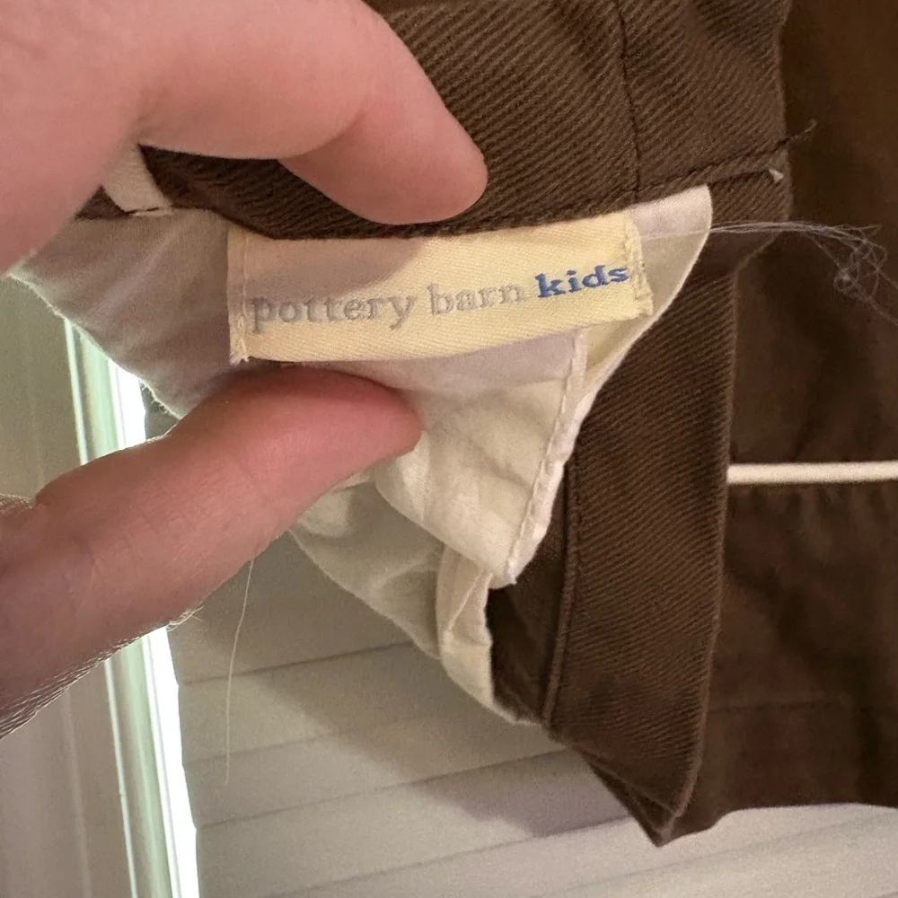 Pottery barn kids - Brown Valance Curtain.  Window treatment. Set of 2.